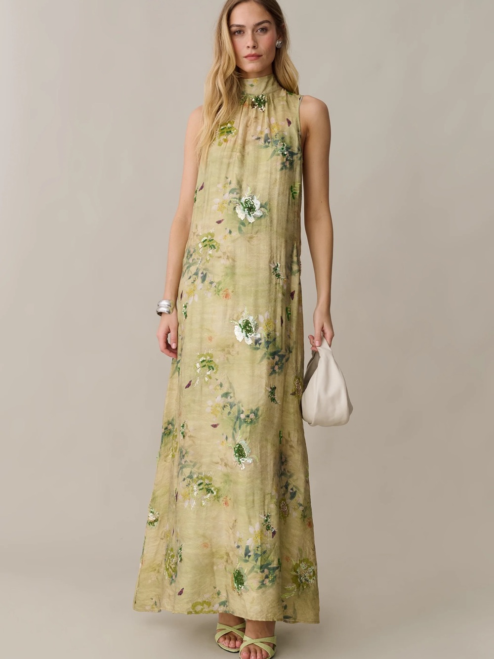 Few Moda o.p.t. Naia Elegant Floral Maxi Dress in Mariposa - Picture 3 of 8